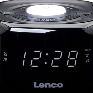 Lenco CR-12 Uhrenradio - Wecker mit Nachtlicht-Fun