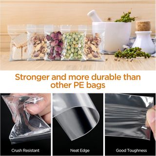 AiQInu 100 Piezas Bolsas Zip 6 x 8 cm, Bolsas Plas