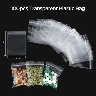 AiQInu 100 Piezas Bolsas Zip 6 x 8 cm, Bolsas Plas