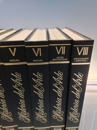 ENCICLOPEDIA. Historia del Arte. 8 Tomos. Biblioteca Cultural Carroggio.