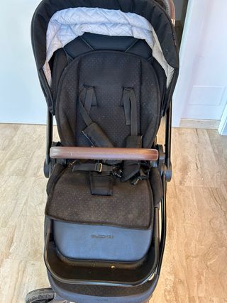 Carrito de bebé Muuvo Quick 2.0 negro capazo+silla