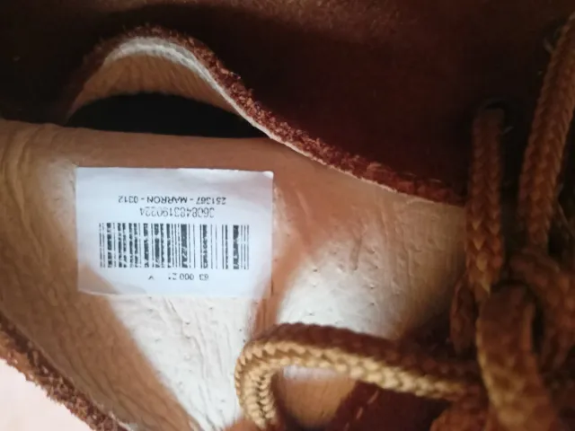 Botín ante marrón mujer talla 41.