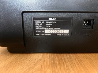 Console Neo Geo CD SNK Nera