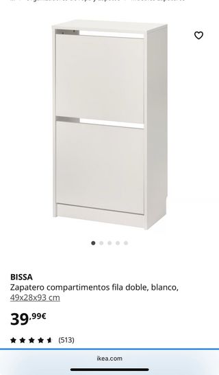 Zapatero BISSA Ikea NUEVO SIN ESTRENAR EN CAJA
