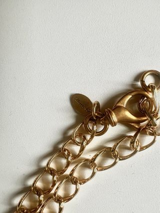 Collar largo Filrozer.J negro y dorado