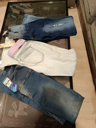 Pantalones mujer negros y azules colombianos