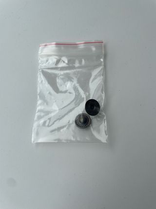 Chaqueta de cuero naranja