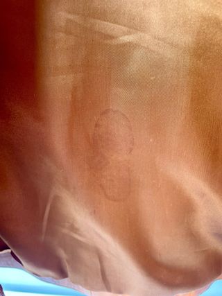 Chaqueta de cuero naranja