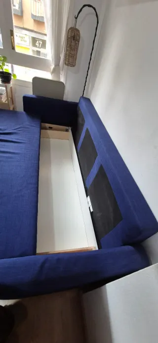 Sofá Cama Azul Ikea Friheten
