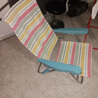 Silla de playa plegable aluminio