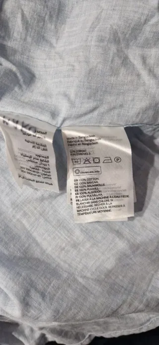 Camisa H&M azul talla L