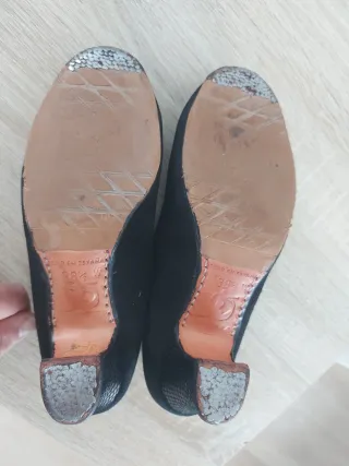 Zapatos de baile negros piel de Antes