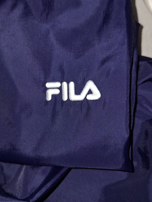 Fila Vintage Track Pants Navy Blue Windbreaker