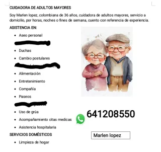 Cuidadora de adulto mayor
