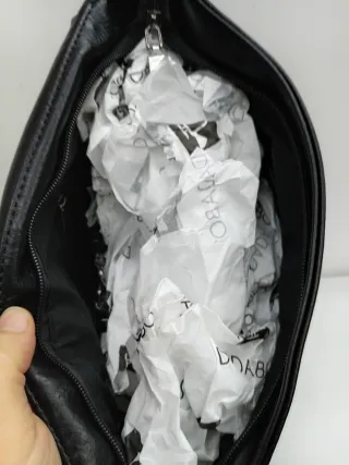 Borsa a tracolla nera da donna