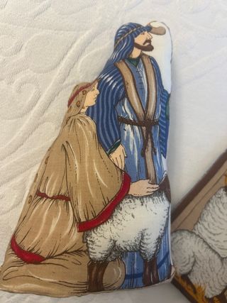 Belen de tela vintage ingles precioso