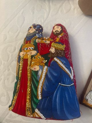 Belen de tela vintage ingles precioso