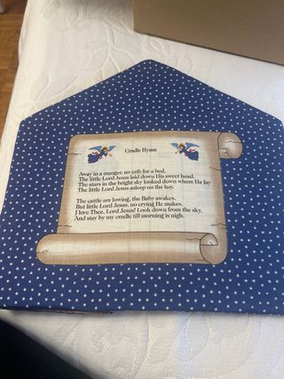 Belen de tela vintage ingles precioso