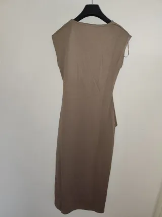 Vestido Zara Beige Largo