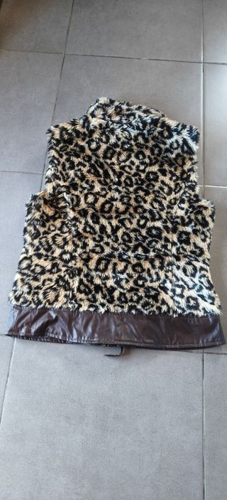 Chaleco pelo animal print