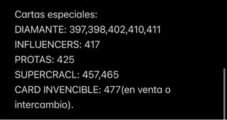 Cromos Adrenalyn XL Intercambio 25/26