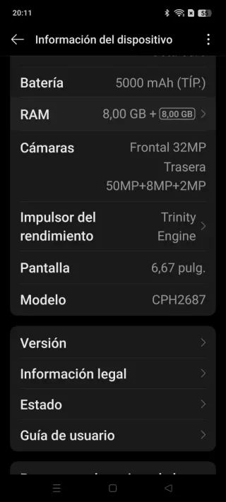 Móvil Oppo Reno 12 FS Nuevo
