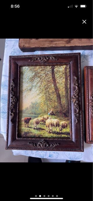 Cuadros Óleo Talla Madera