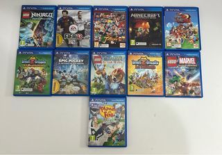Lote 10 Juegos PS Vita: LEGO, FIFA, Minecraft, etc