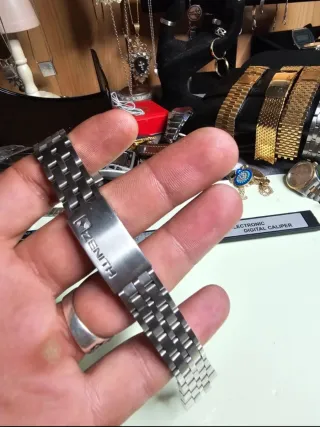 Correa reloj Zenith color plata sin armis