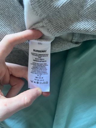 Sudadera Burberry Gris Talla XS