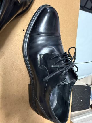 Zapatos Derby Piel Negra T44 Hobbs premium y top