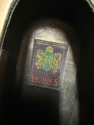 Zapatos Derby Piel Negra T44 Hobbs premium y top