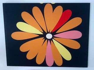 Cuadro Decorativo Flor Estampada