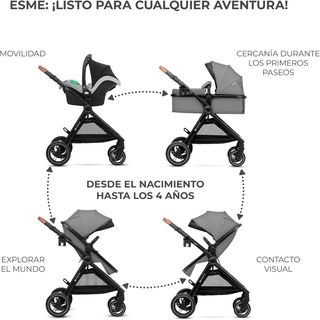 Kinderkraft ESME Carrito bebé 3 en 1 Set, con Port