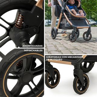 Kinderkraft ESME Carrito bebé 3 en 1 Set, con Port