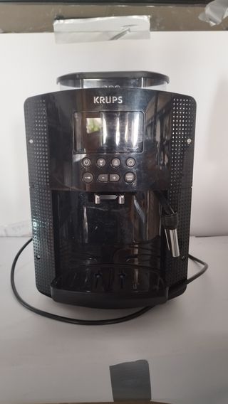 Krups Máquina de café Essential, molinillo de granos, cafetera espresso, pantalla LCD, limpieza automática, boquilla de vapor pa