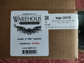 Altavoz Warehouse WGS 8"  16 Ohm