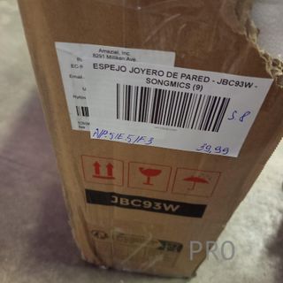 Espejo Joyero de Pared - JBC93W - SONGMICS