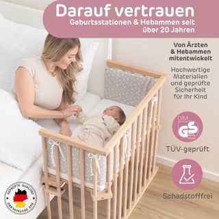 babybay Maxi - Cuna de colecho, Madera Natural