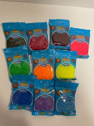 Lote 3... 10 bolsas Hama Beads Mini Colores.