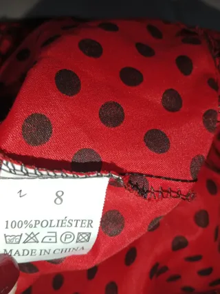 Disfraz Sevillana Flamenca Rojo y Negro