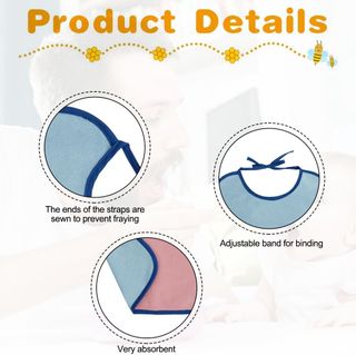 HOTUT Baberos Bebe Recien Nacido Algodón, Baberos