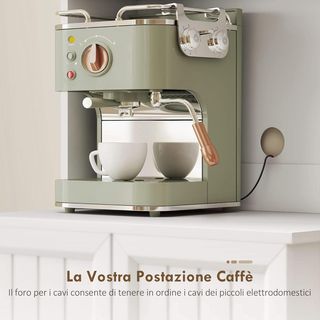 Credenza de Cocina Alta 180Cm, Mueble Despensa Con 8 Estantes En La Puerta, Orificio Para Cables, Puertas Acrílicas, Estantes Regulables, Mesa Para Microondas, Rústico, Para Comedor Sala De Estar,...