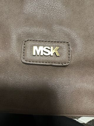 Bolso MSK Piel Tote Beige