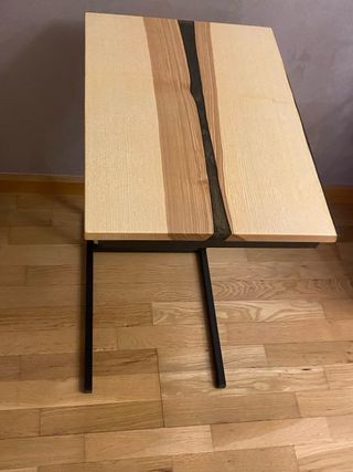 Mesita Fresno y Resina Epoxi