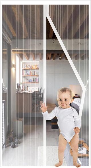 mosquitera puerta magnetica blanca,75x210cm Puerta