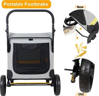 BingoPaw Carro Perro: Carrito para Perros Plegable