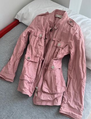 Chaqueta cargo rosa