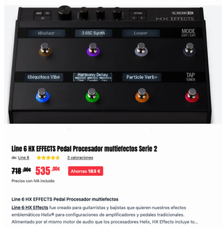 Line 6 HX EFFECTS Serie 2