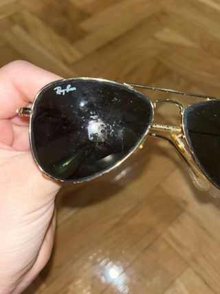Gafas de Sol Ray-Ban Aviator Dorado/Negro pequeñas
